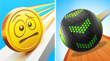 Going Balls Vs Coin Rush 🏀🏀Max Big New Update All Levels Walkthrough Android iOS