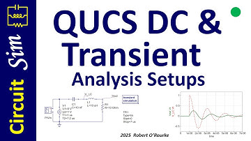 QUCS DC & Transient Analysis Setups