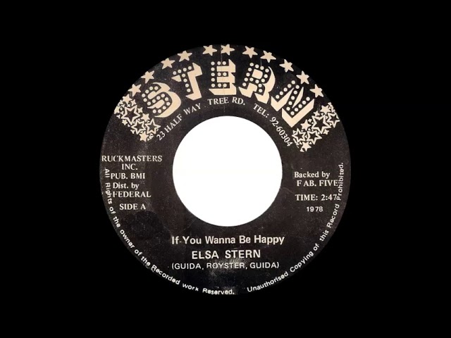 Elsa Stern - If You Wanna Be Happy