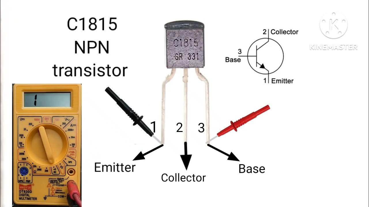 how to check npn transistor with digital multimeter/transistor check/npn transistor YouTube