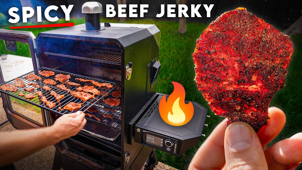 How to Make SPICY Beef Jerky on a Pellet Smoker pelletsmoker vevor 