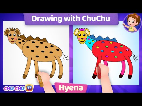 Видео: How to Draw a Hyena? - More Drawings with ChuChu - ChuChu TV Drawing Lessons for Kids