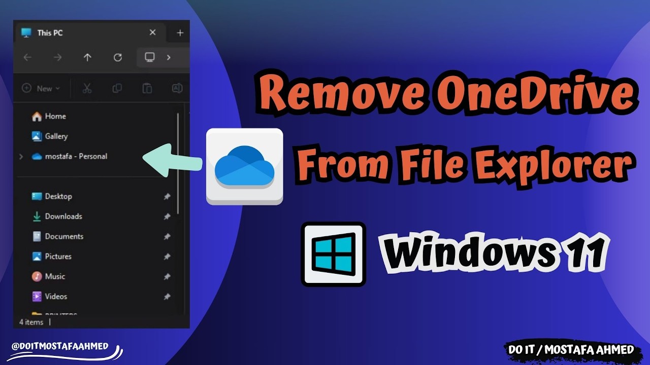 How to Remove OneDrive from File Explorer in Windows 11