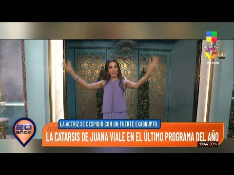 El exabrupto de Juana Viale en la despedida del programa de su abuela