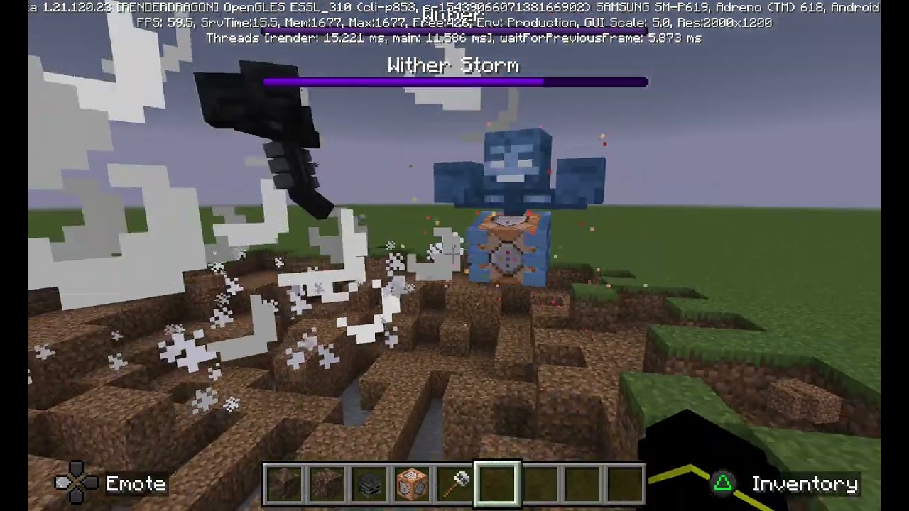 Wither storm vs normal wither :/ (I ran out of ideas ok?I'll do a part two if I can,yeah?awsome 👌)