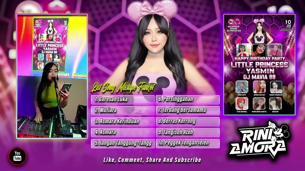 HAPPY BIRTHDAY PARTY LITTLE PRINCESS YASMIN - DJ MAVIA 88 By DJ RINI AMORA0114 2
