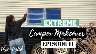 Extreme Camper Makeover | bench bed...| White frames? | Episode 11