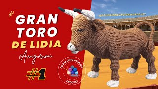 картинка: Урок № 1: Большой реалистичный бык-амигуруми/вязаный крючком бык от Celina Innovations Crochet