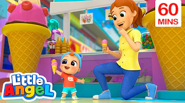 Trip To The Mall | Learn Safety in Public with Little Angel | Moonbug Kids - Fun Stories and Colors