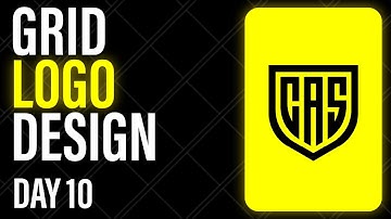 How to create a LOGO with grid system in ILLUSTRATOR day 10