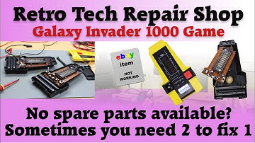 Galaxy invader 1000 handheld game. No spare parts available? Sometimes you need 2 to fix 1.
