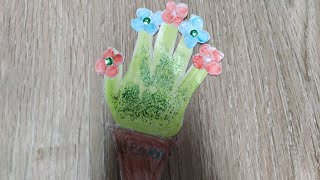 Hand print flower pot