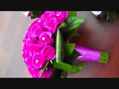 hot-pinks,-little-rose-bud-colleciton-artificial-wedding-flower