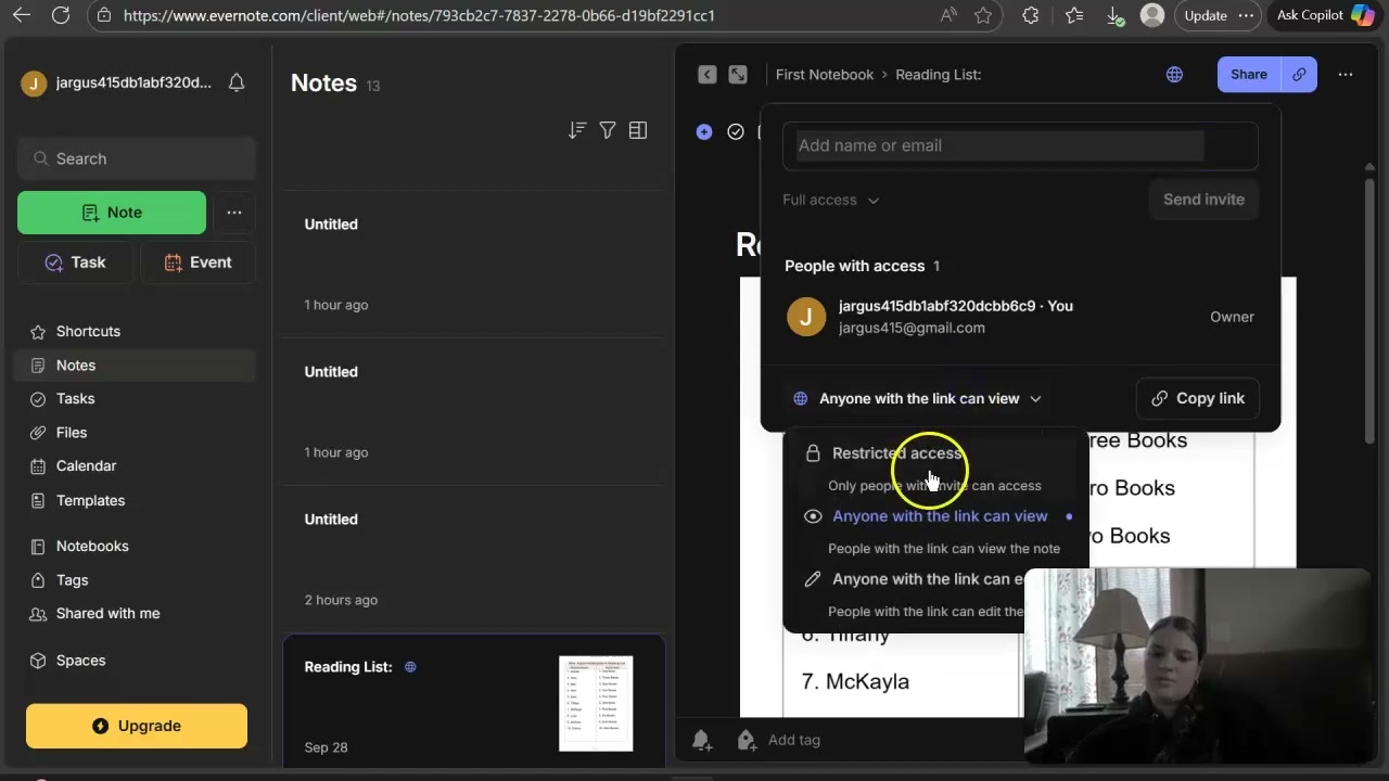 EDU 315 Evernote Tutorial Video