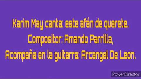 Karin May Este afn de quererte.