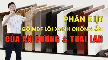 Phân Biệt Gỗ MDF Lõi Xanh Chống Ẩm Của An Cường Và Thái Lan. Nhận Diện Chúng Ra Sao?