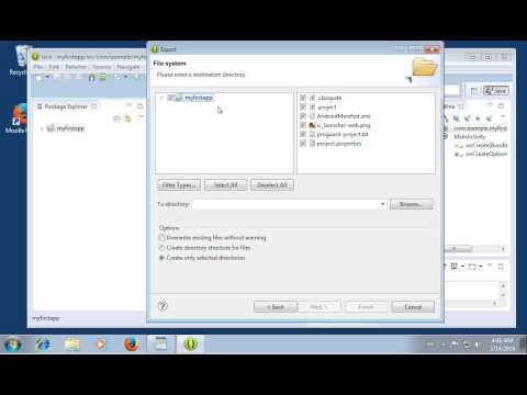 11. Android SDK, Export Project