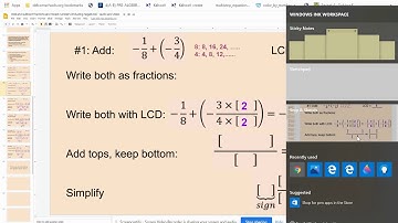 google slides #1 add fractions