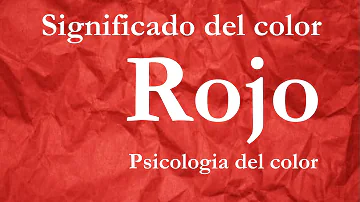 ¿Qué simboliza el rojo?