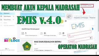 Membuat Akun Kepala Madrasah Di Emis V4 0  Operator Madrasah