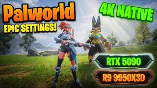 RTX 5090 Destroys Palworld at Native 4K Epic Settings | R9 9950X3D