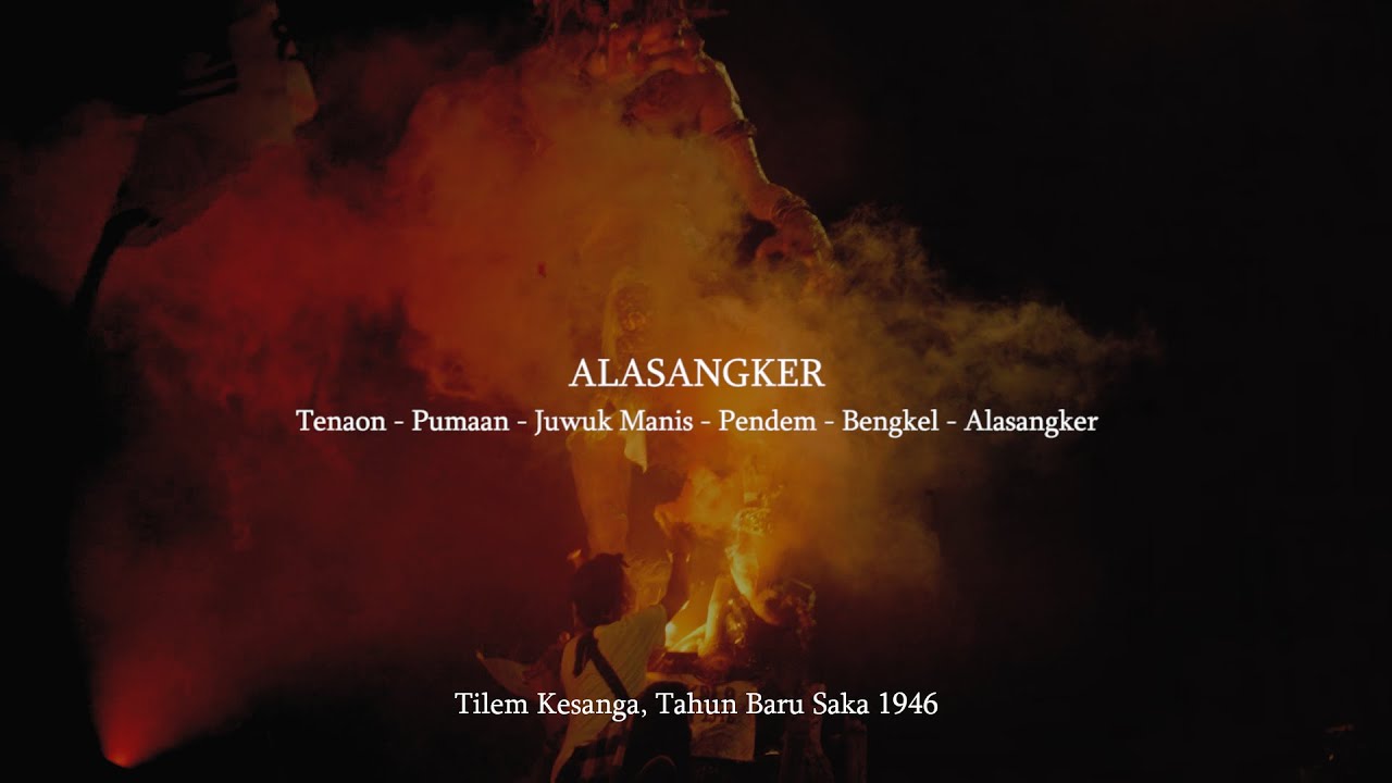 Ogoh-Ogoh Alasangker 2024 | Film Dokumenter Pengerupukan Nyepi Saka 1946