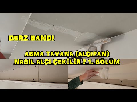 Video: Alçıpan Tavan Ve Sıva Nasıl Macunlanır, Derzler Nasıl Düzeltilir + Video