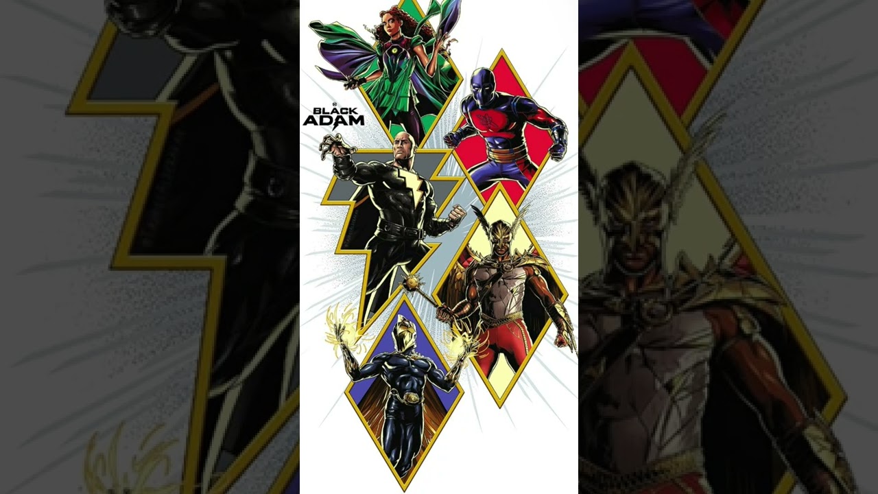 Black Adam New Art Posters || Black Adam vs Hawkman 