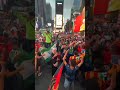 ES TUNIS FANS TAKE OVER NEW YORK 🇹🇳 #football #soccer #shorts