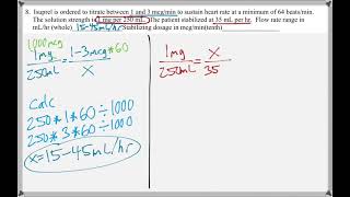 Math 117 : Chapter 20 #8 (Math For Allied Health Tutorial : Titrations)