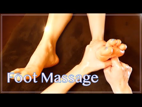 【左足】心地よい刺激の足つぼマッサージ--Comfortably stimulating foot massage