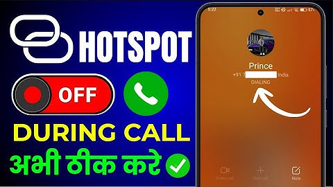 Hotspot Turns Off During Call? | Mobile Hotspot Disconnects While Calling | Fix Hotspot Problem 2025
