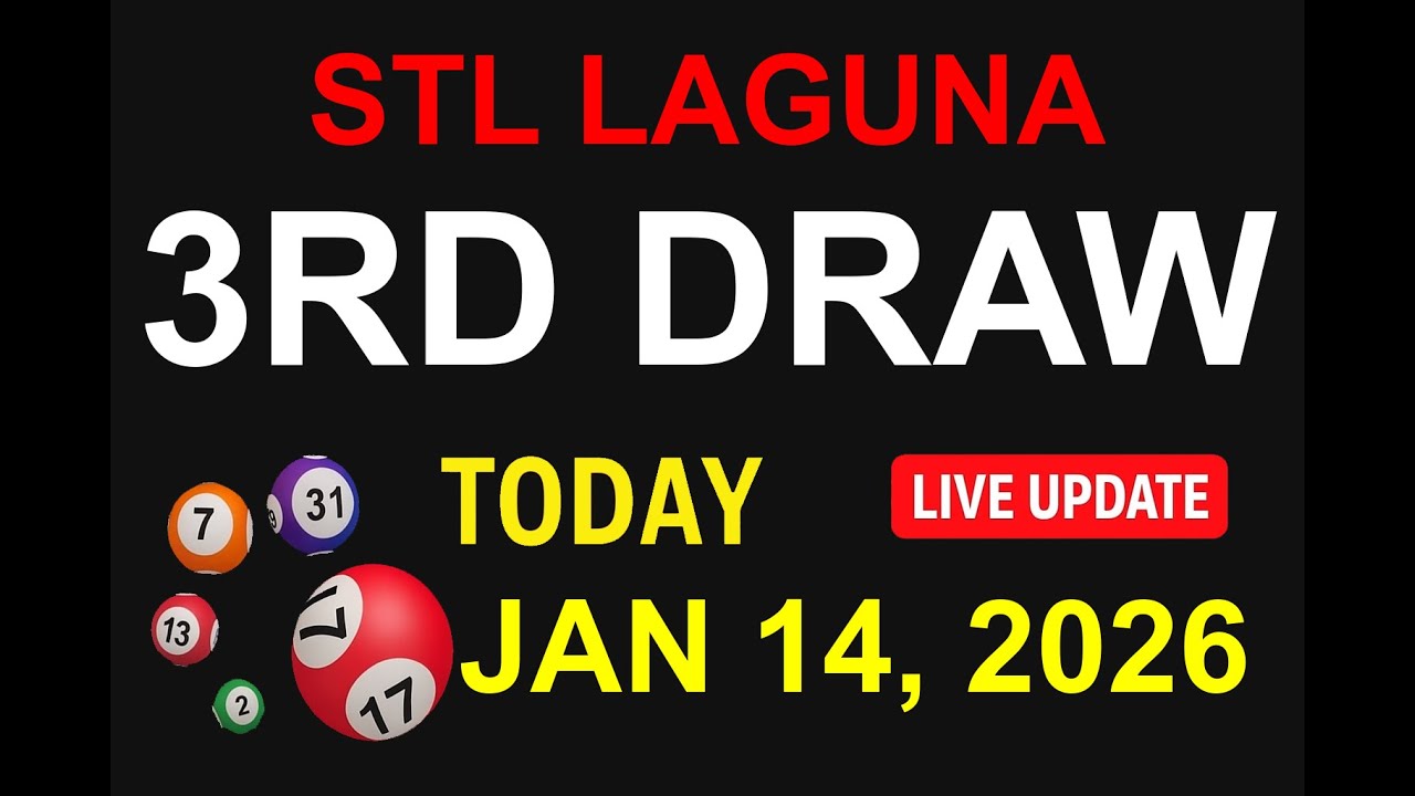 STL LAGUNA 3RD DRAW - JAN 14, 2026 Results (LIVE UPDATE)