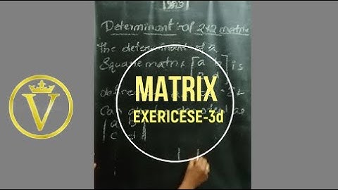 MATRIX ex(3d) || INTERMEDIATE || MATHEMATICS 2B || VEDANTHI MATHS