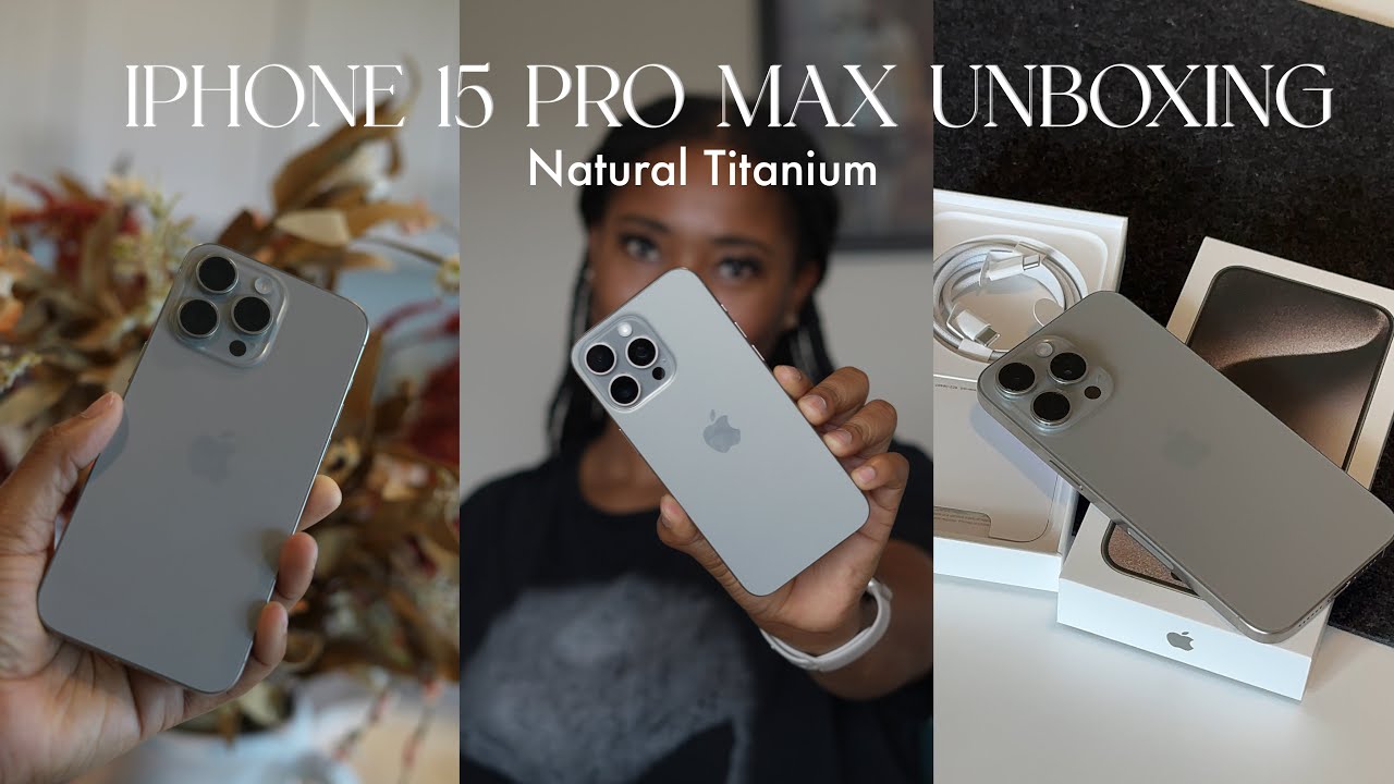 Natural Titanium iPhone 15 Pro Max Unboxing 🤩 By @enfliquecreative ⁣⁣  #iphone15pro #apple #iphone15 #naturaltitanium