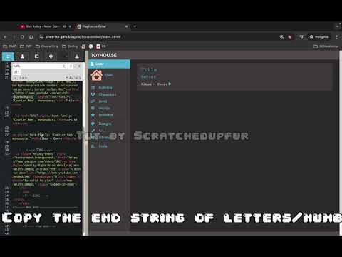 How to put an embed link into toyhouse's bootstrap!