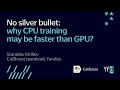 CatBoost | No silver bullet: why CPU training may be faster than GPU?