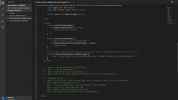 [JAVASCRIPT] [CHƯƠNG 8.2: FORM VALIDATION NÂNG CAO] Bài 4: Xây dựng hàm kiểm tra (P1)