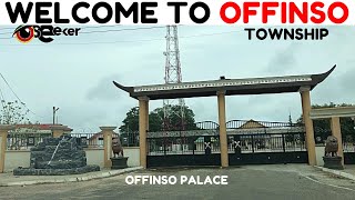 Old & New Offinso Township Asphalt Drive in Ashanti Region, Kumasi.