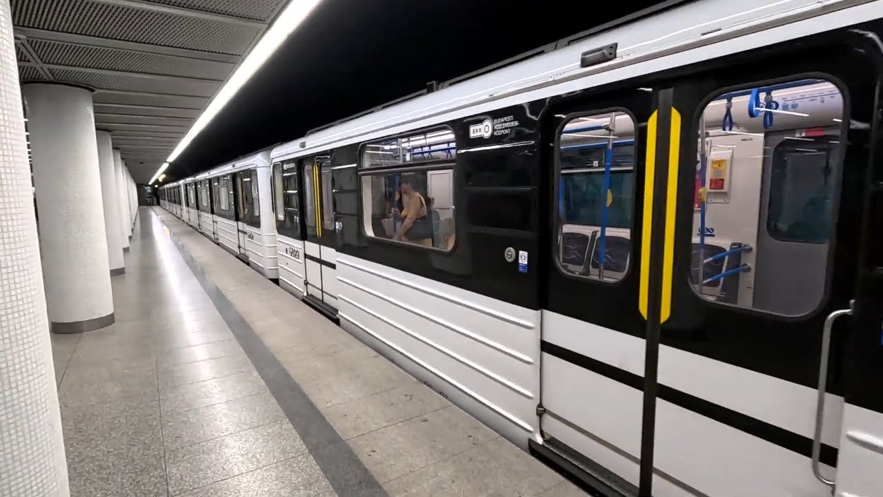 Budapest Metro M3 Ride - Nyugati pályaudvar to Deák Ferenc tér | Hungary | 16/08/24