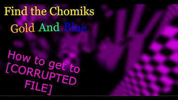 How to get to Cyber Zone and [CORRUPTED FILE] in Find the Chomiks: Gold and Blue