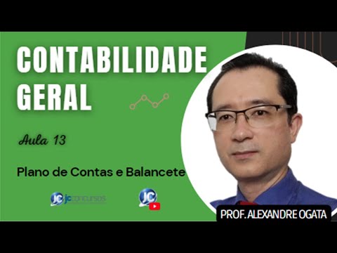CONTABILIDADE GERAL - Aula 13 - Plano de Contas e Balancete