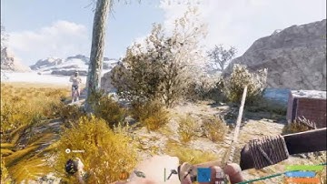 1v2 with bow, and 1v2 for custom smg | Rust Console