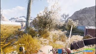 1v2 with bow, and 1v2 for custom smg | Rust Console