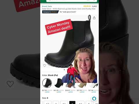 Soda Glove - Ankle Boot w/Lug Sole Elastic Gore and Chunky Heel