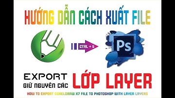 XUẤT FILE CORELDRAW SANG PHOTOSHOP GIỮ NGUYÊN LAYER, CHUẨN ECUT, CHUẨN IN, CHUẨN THIẾT KẾ