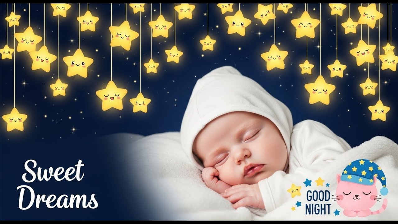 Soothing Baby Sleep Music 🌙 Mozart Brahms Lullaby ✔ Brain Development 🧠 Sleep Now