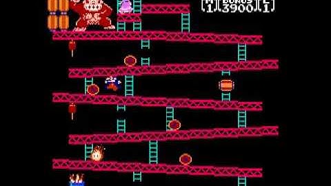 Donkey Kong (Famicom Disk System) Gameplay