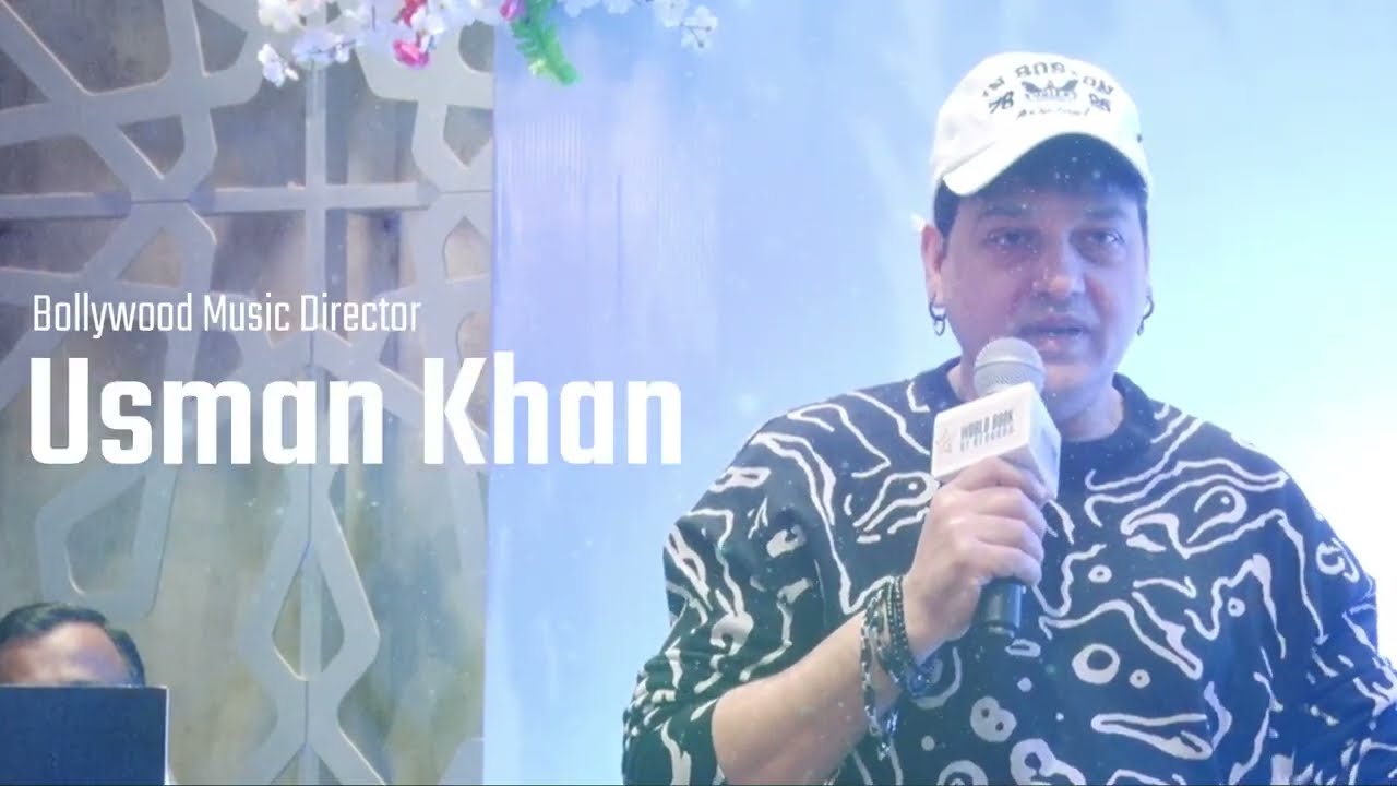 Usman Khan  Bollywood Music Director from Mumbai Gets Honoured By World Book Of Records  London