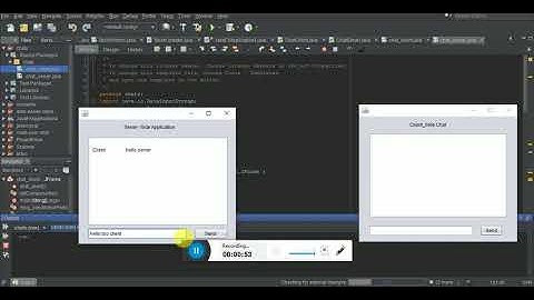 A simple client server chat application in java sockets